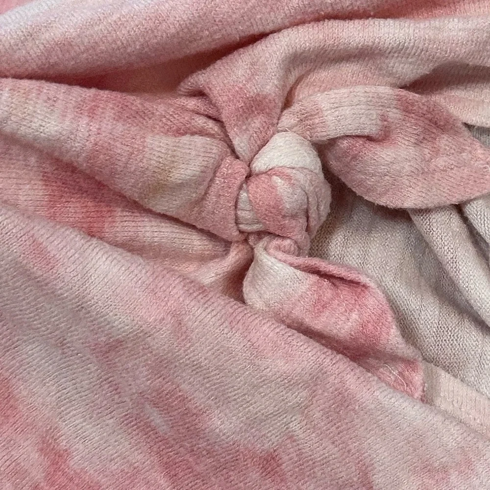 Old Navy Girls Tie Dye Plush Knit Tie Front pullover Hoodie Size Large
